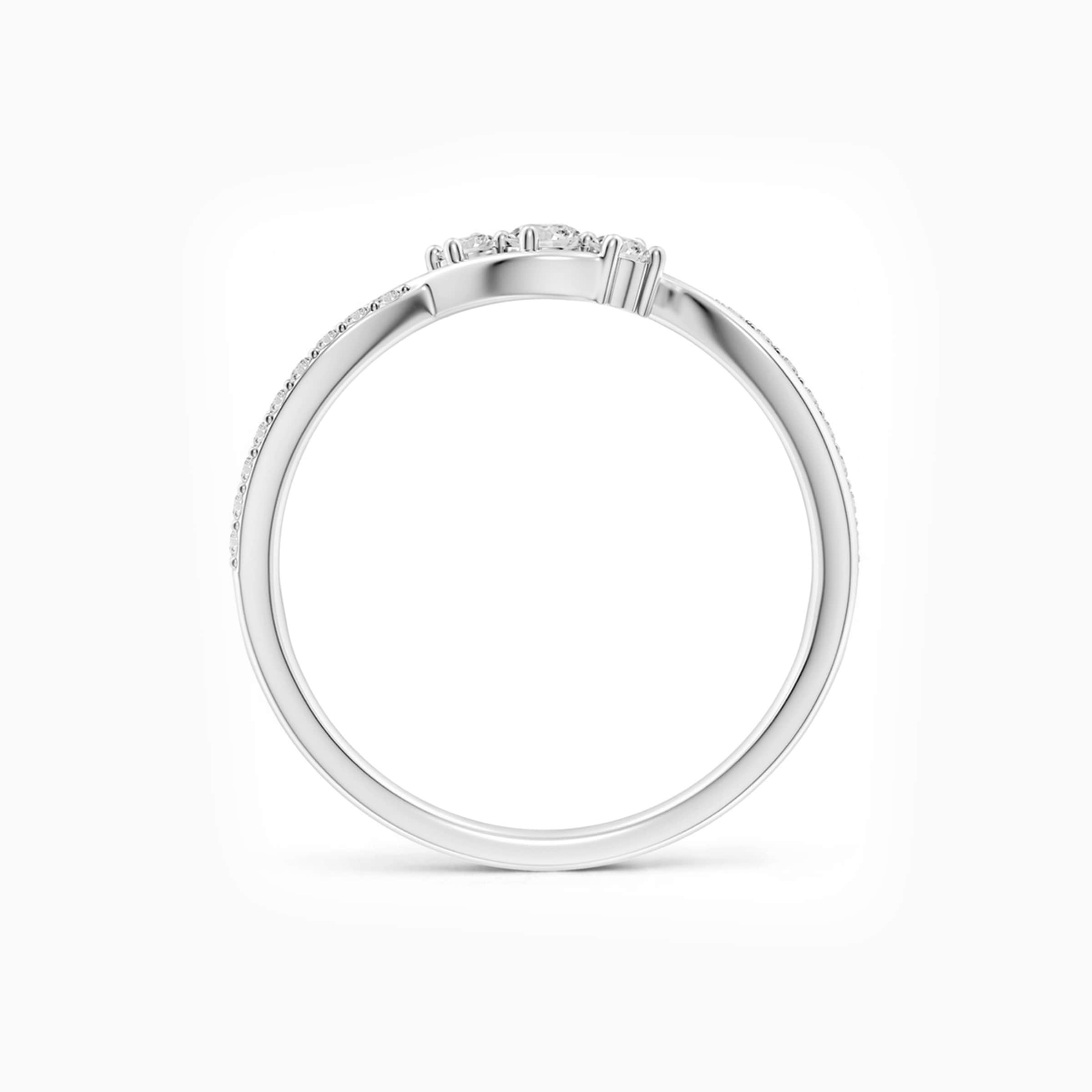 Darry Ring diamond promise ring for her front view