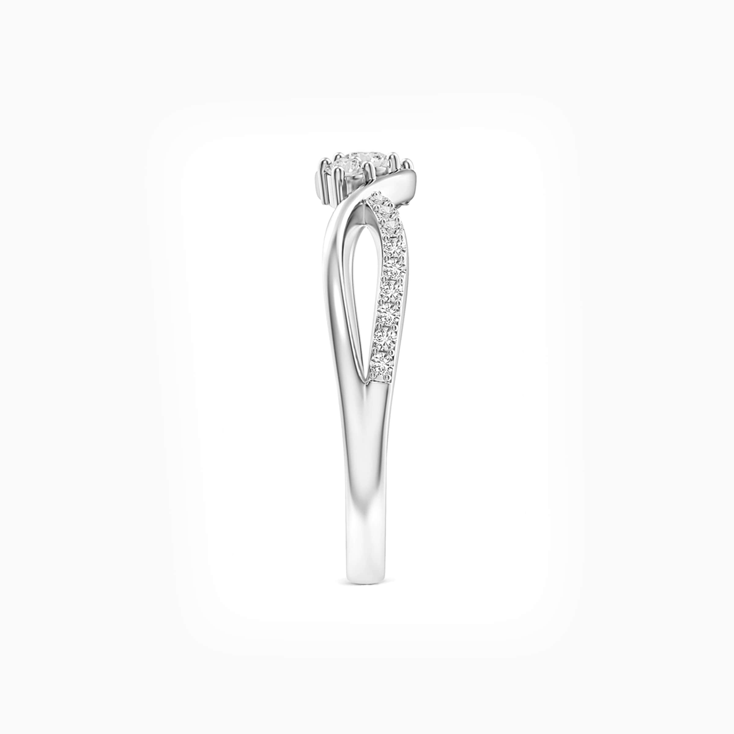 Darry Ring diamond promise ring for her side view
