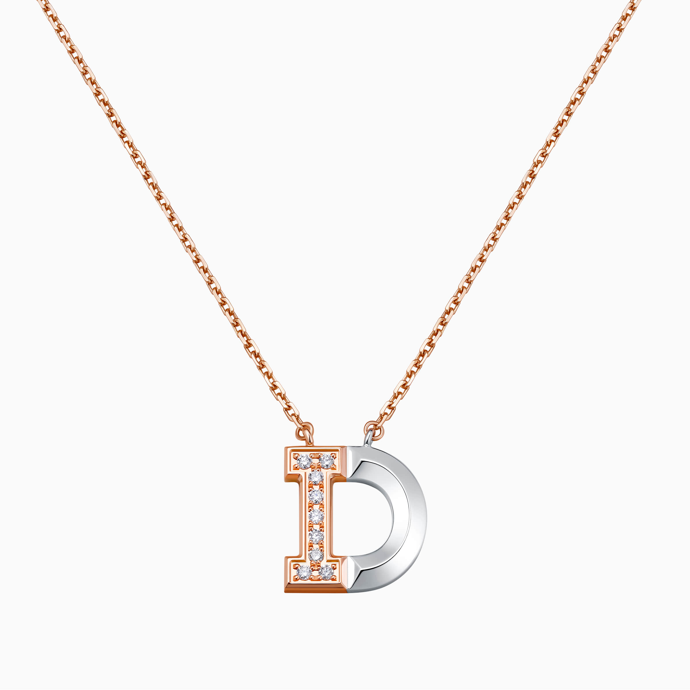 D on sale ring necklace