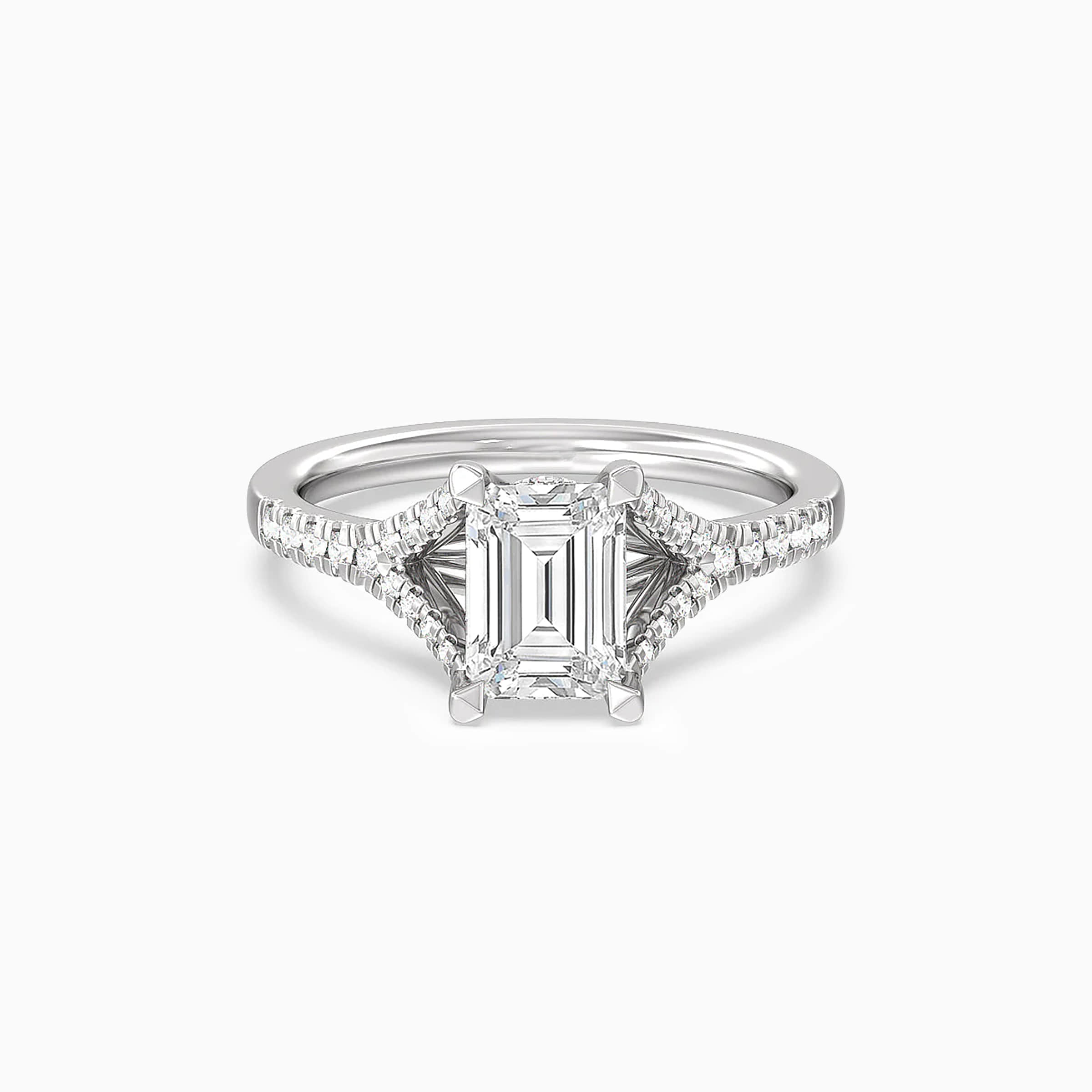 1.25 ct Diamond Engagement Rings for Women Ocean Wave Split Shank 14K  (I-J/I1-I2) – Glitz Design