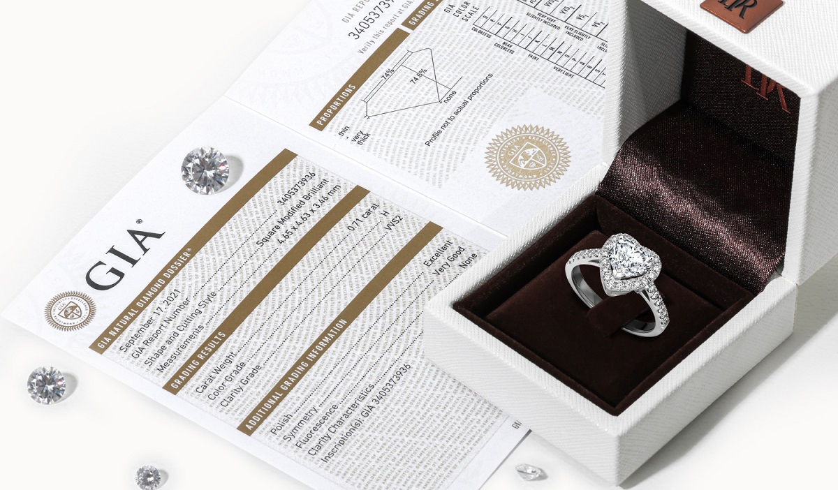 Darry Ring Diamond Certificate