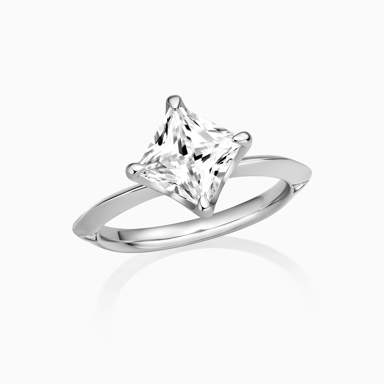 Solitaire Princess Cut Ring