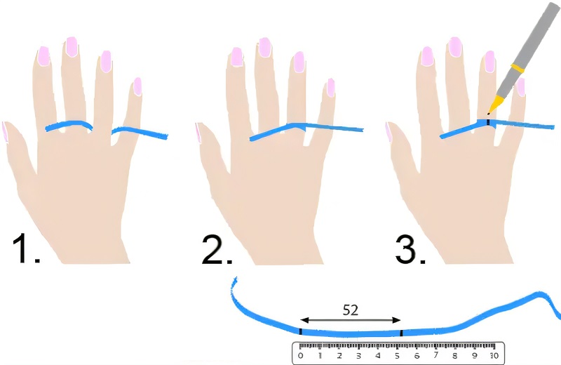 Measure Ring Size at Home with a String