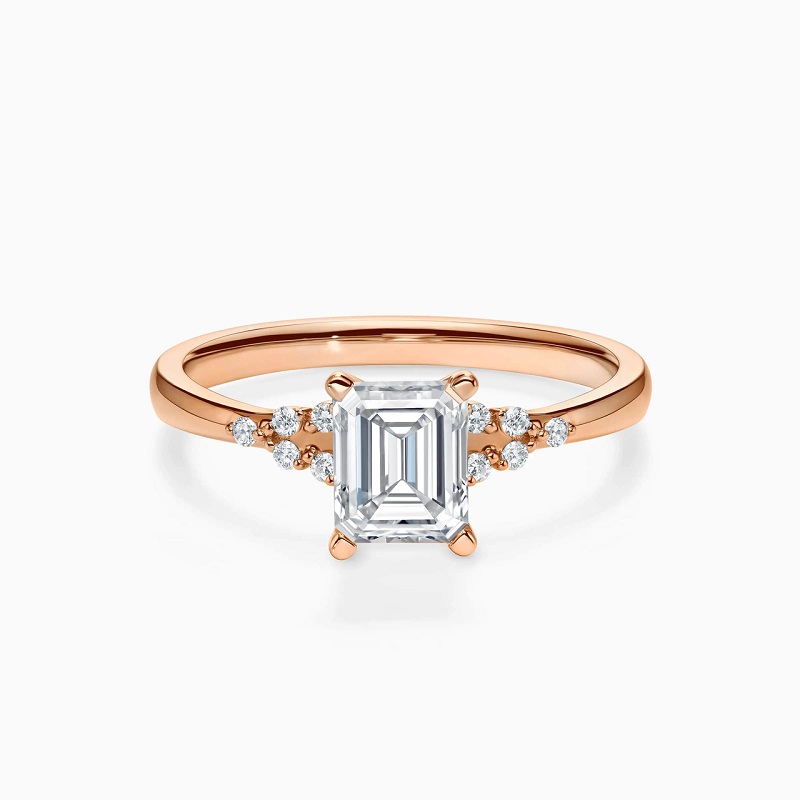 Emerald Cut Valentine Day Ring