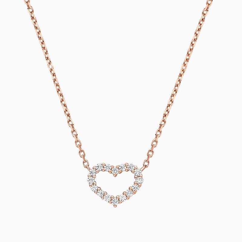 Open Heart Valentines Day Necklace