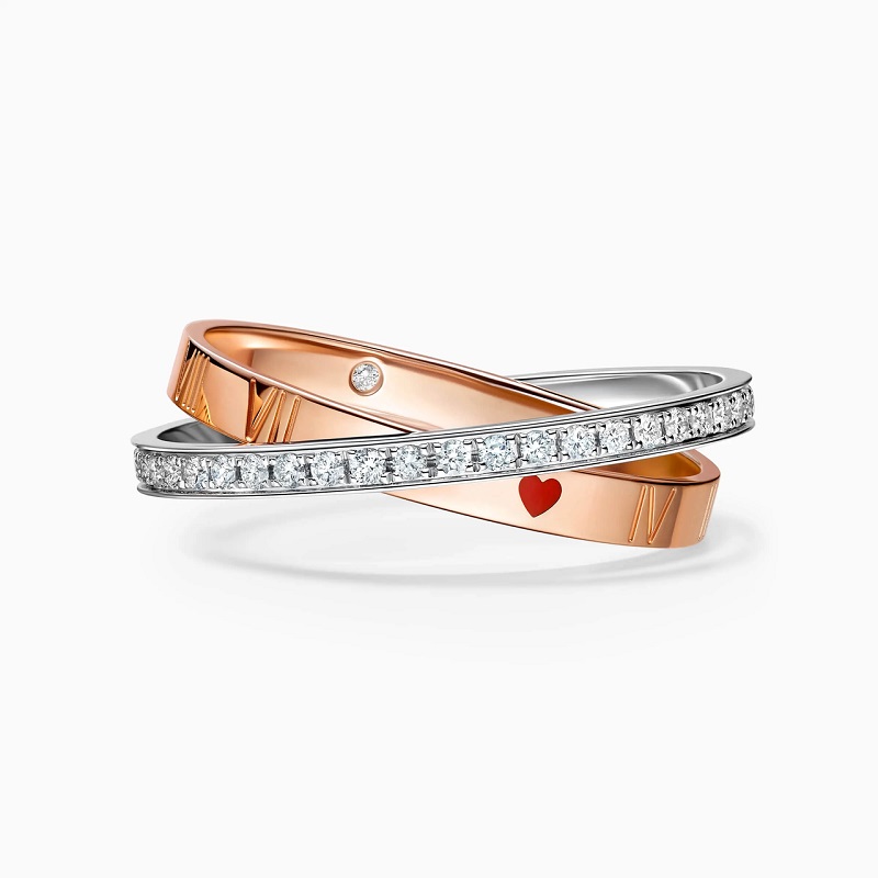 Two Tone Wedding Band