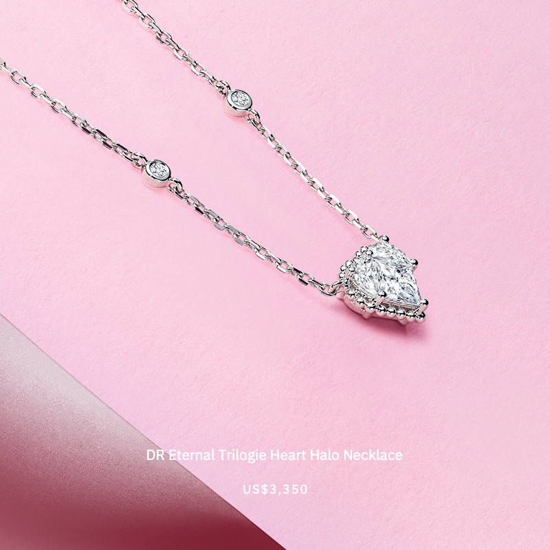 DR Eternal Trilogie Heart Halo Necklace